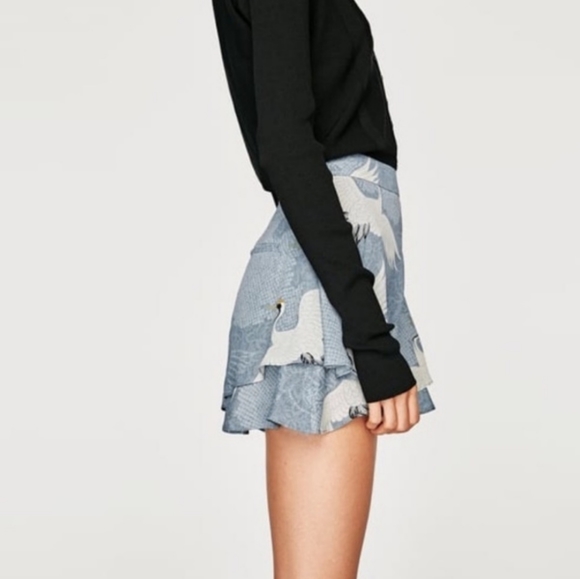 Zara Ruffle Crane Shorts - Picture 2 of 8